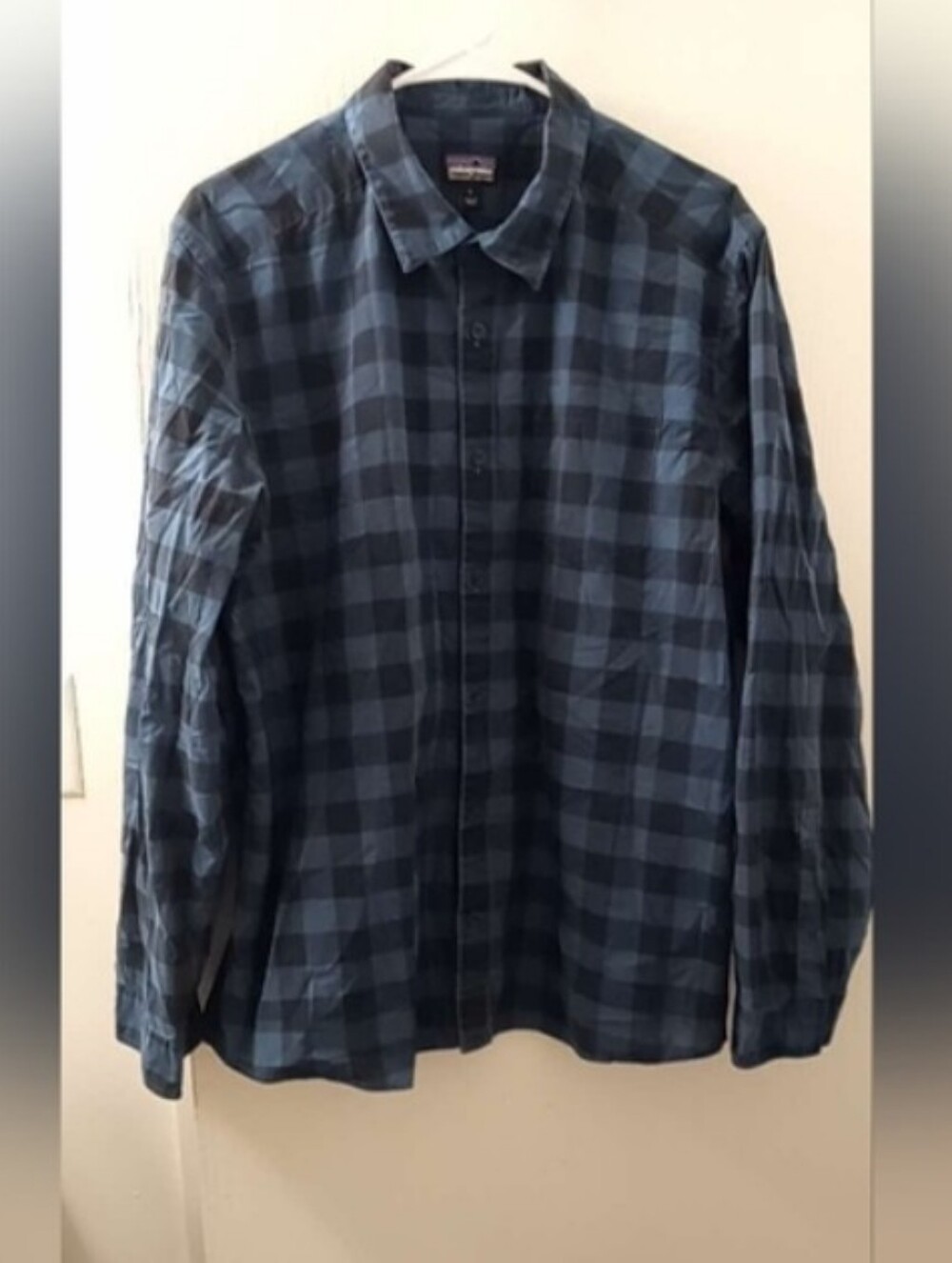 Patagonia Mens Long Sleeve Fezzman Flannel Button Down Shirt Sz L